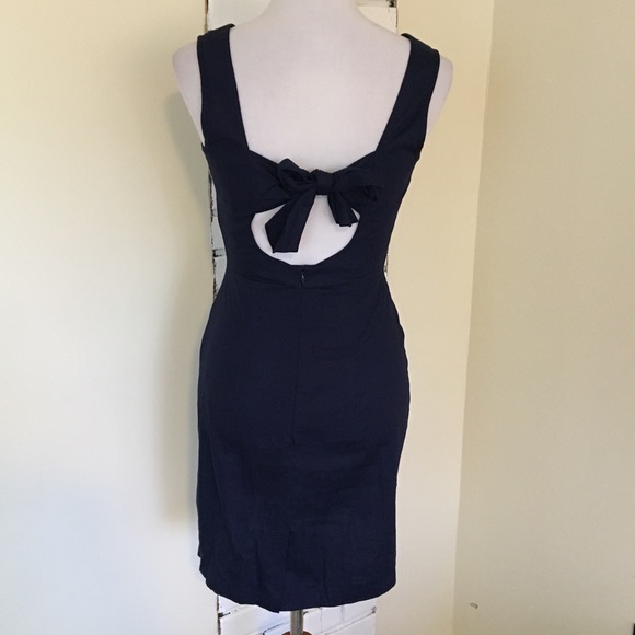 ASOS Dresses & Skirts - Asos Navy Blue Tie Back Dress 4